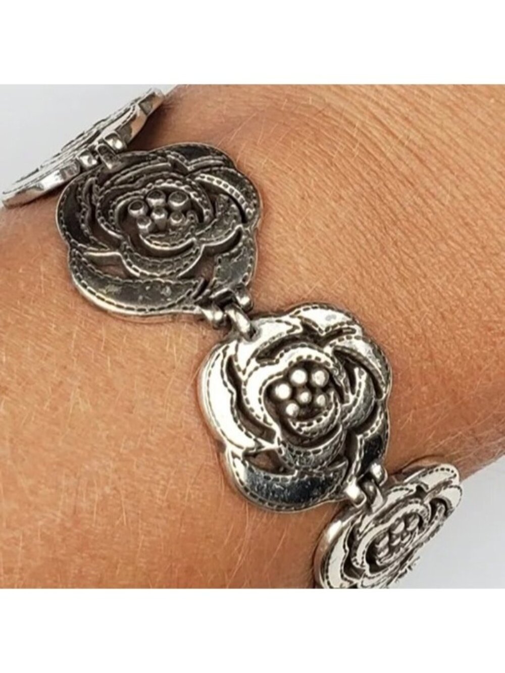 Brighton Rose Flower Link Bracelet Stunning NWoutlet tag